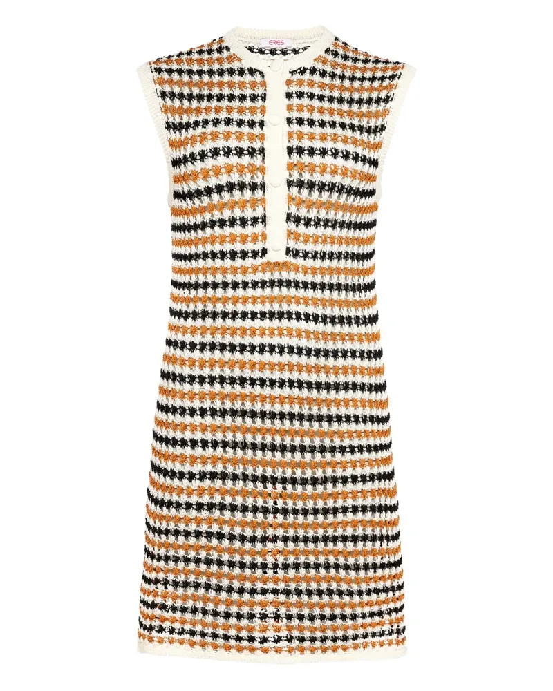 Eres Gestreiftes Inedite Strickkleid - Weiß Weiß