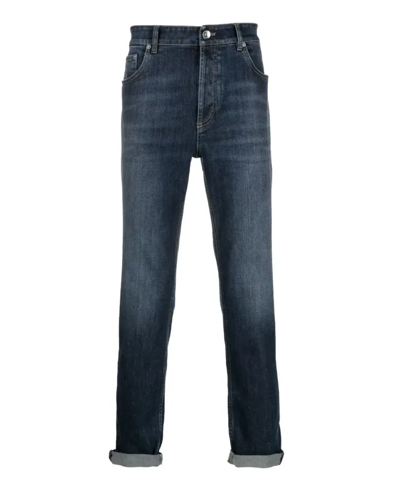 Brunello Cucinelli Jeans mit geradem Bein - Blau Blau