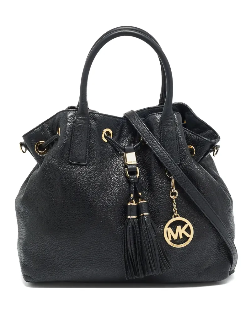 Michael Kors Camden Schultertasche mit Kordelzug - Schwarz Schwarz