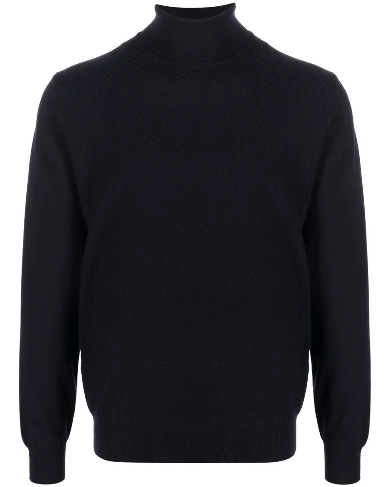 Corneliani Klassischer Rollkragenpullover Blau