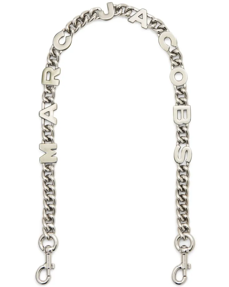 Marc Jacobs The Logo Schulterriemen mit Kette - Silber Silber