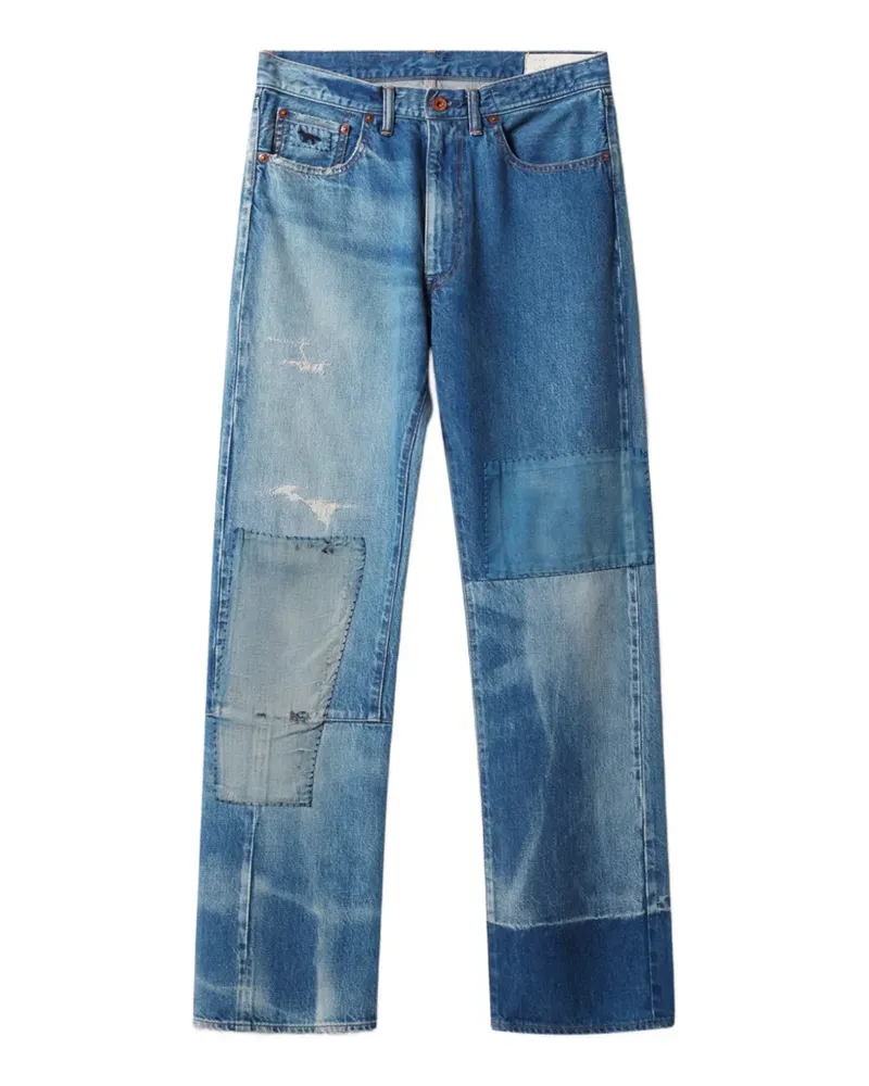 Kitsuné Jeans mit geradem Bein - Blau Blau