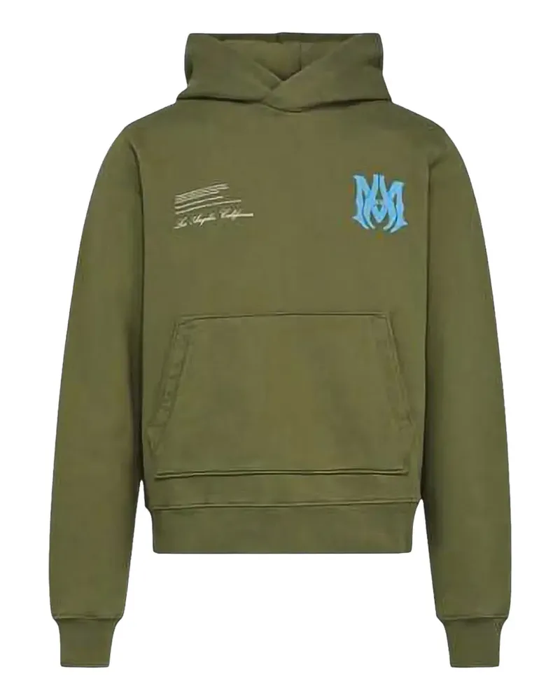 Amiri Hoodie im Military-Look - Grün Grün