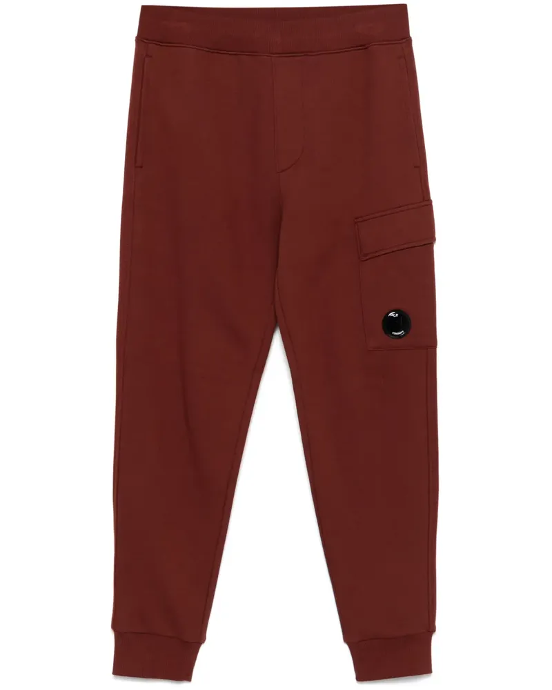 C.P. Company Jogginghose mit Linsen-Detail - Braun Braun