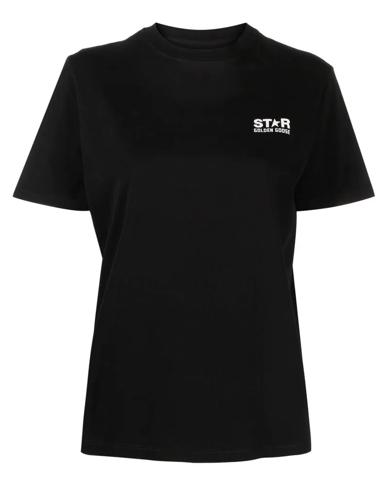 Golden Goose T-Shirt mit Logo-Print - Schwarz Schwarz