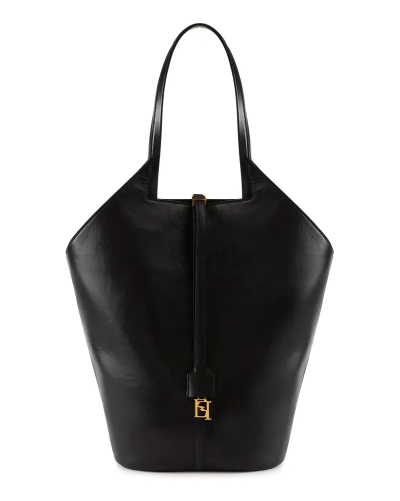 Elisabetta Franchi Große Everywhere Tote Bag - Schwarz Schwarz