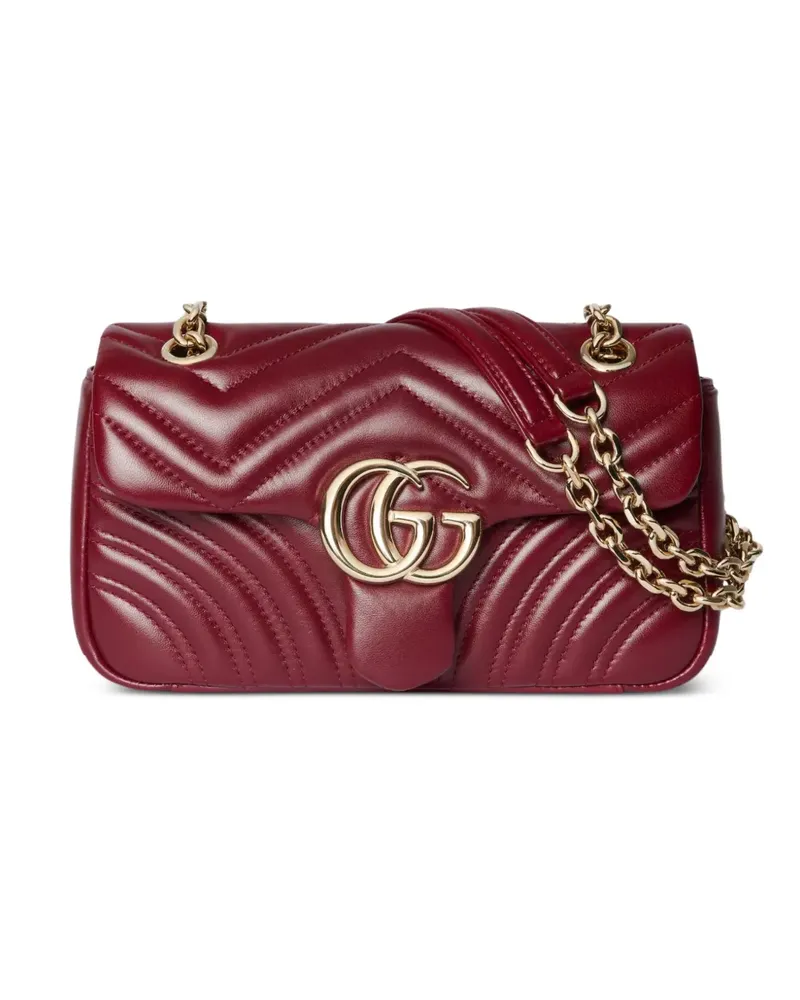 Gucci Schultertasche mit Zickzack-Steppung - Rot Rot