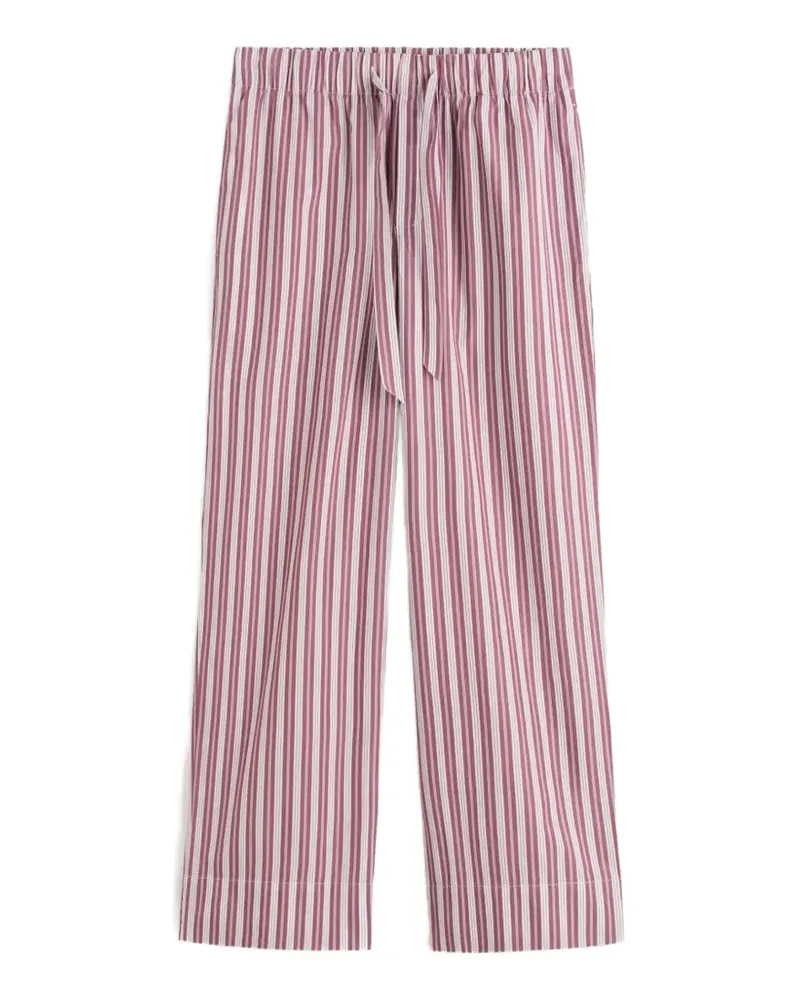 TEKLA striped pajama trousers - Rot Rot