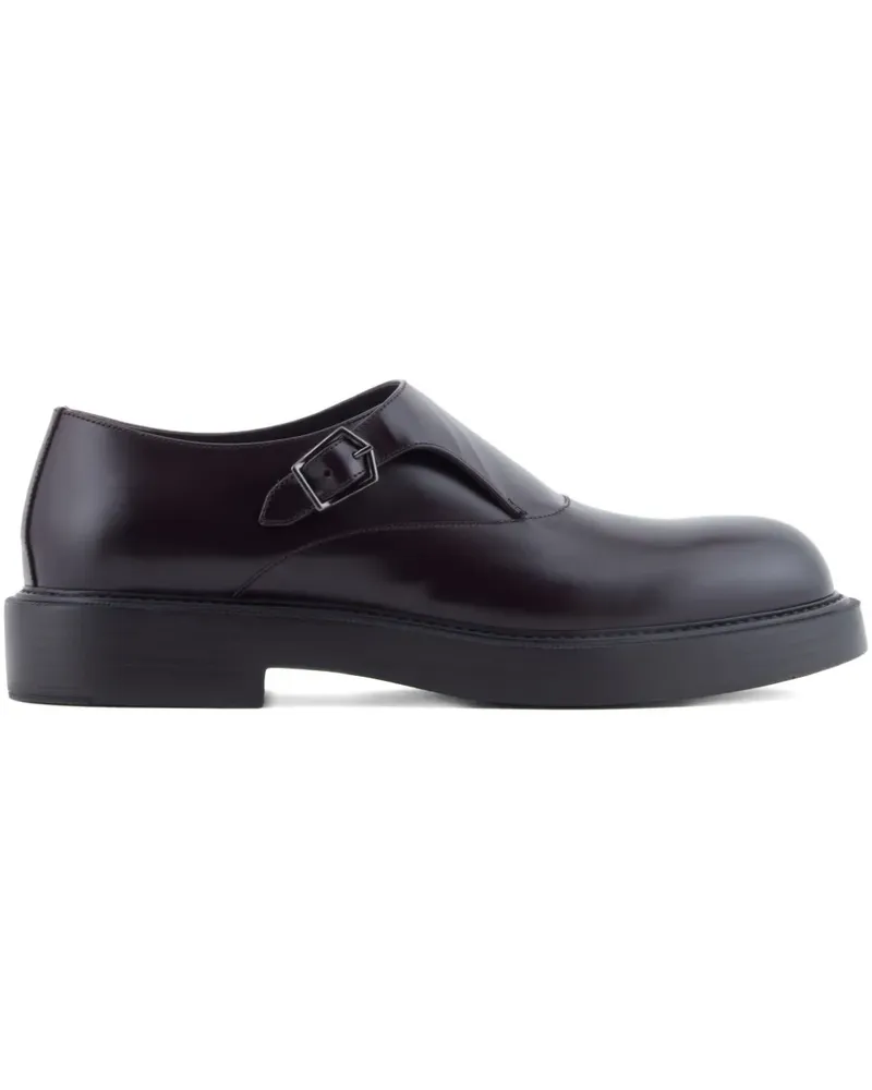 Emporio Armani Monk-Schuhe mit Schnalle - Braun Braun