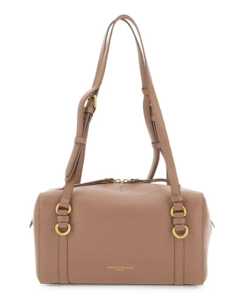 Gianni Chiarini Terry pebbled-leather shoulder bag - Rosa Rosa