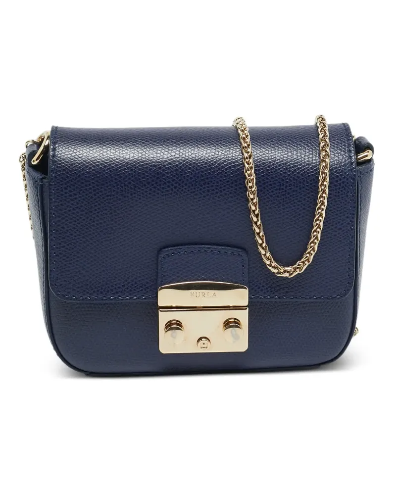 Furla Micro Metropolis Schultertasche - Blau Blau