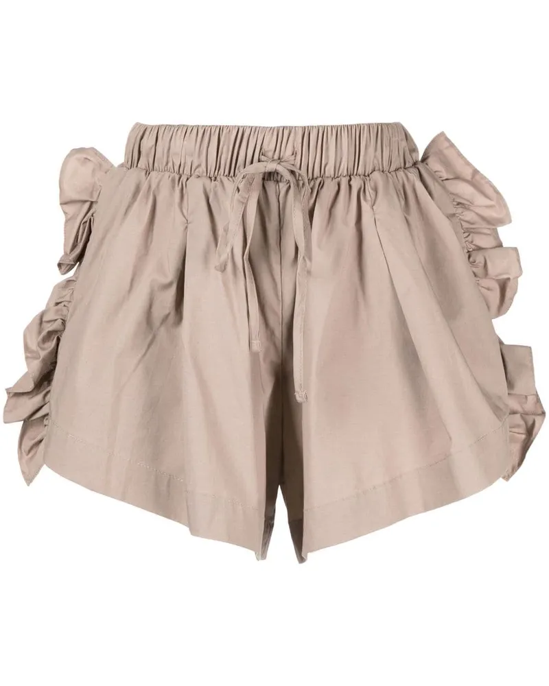 Kika Vargas Shorts mit Kordelzug Braun