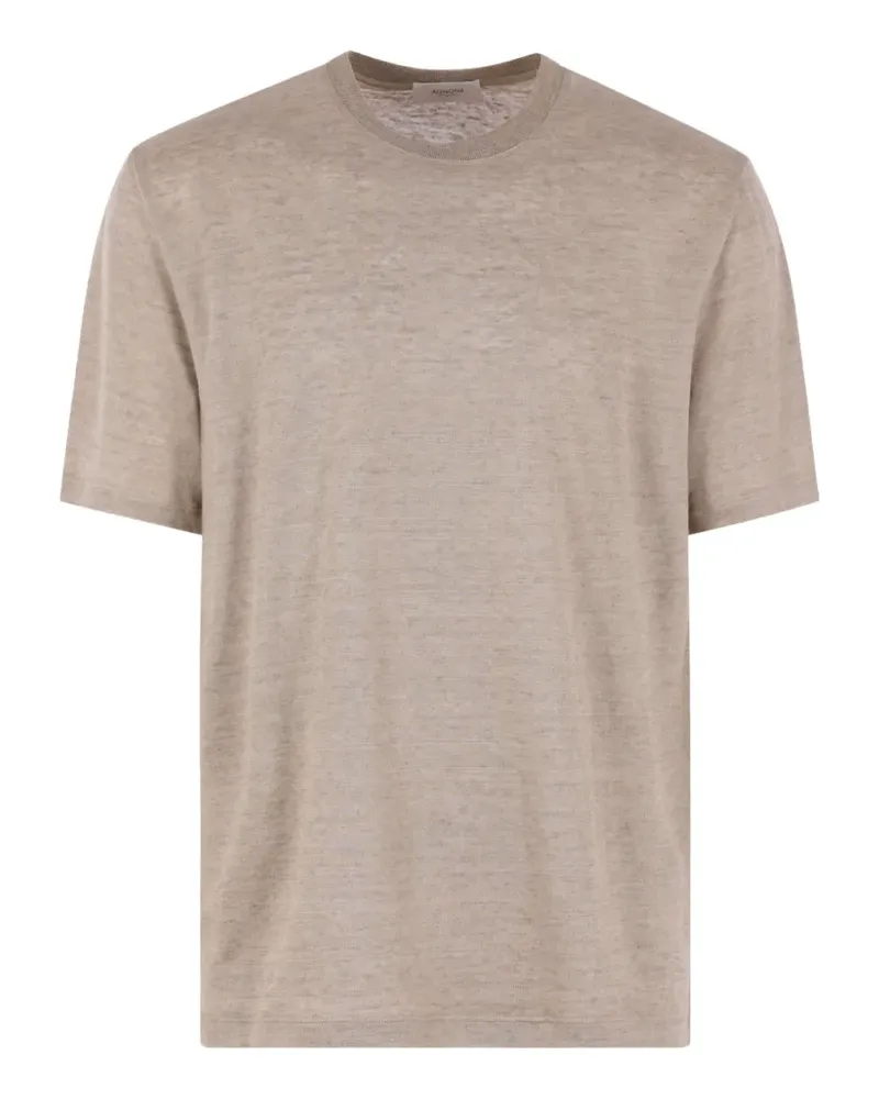 AGNONA linen T-shirt - Nude Nude