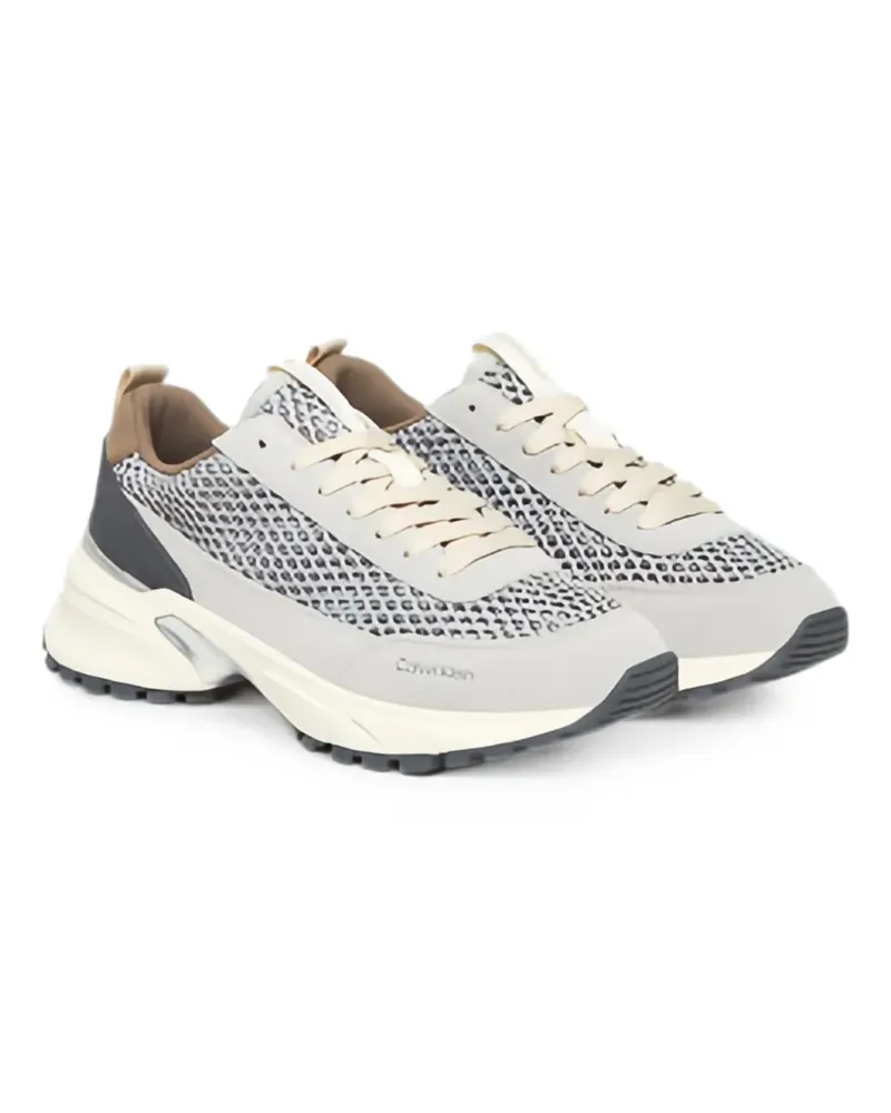 Calvin Klein mesh-panelled sneakers - Grau Grau