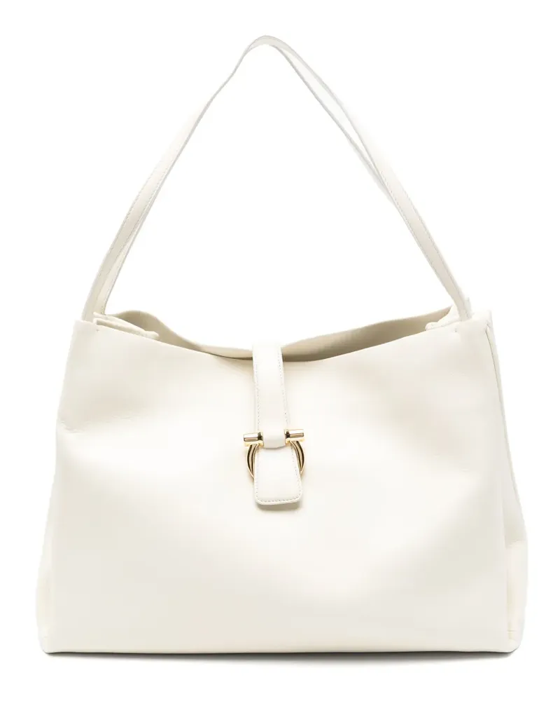 Ferragamo buckle leather satchel - Nude Nude