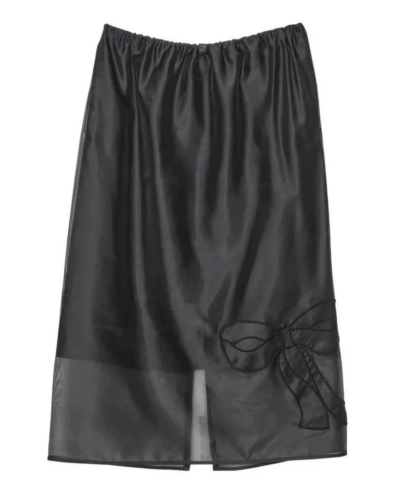 Cecilie Bahnsen CBBria bow-embroidered midi skirt - Schwarz Schwarz