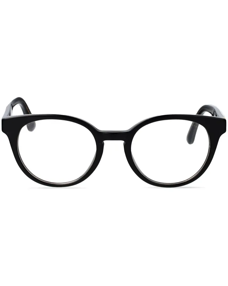 Dolce & Gabbana Brille mit rundem Gestell - Schwarz Schwarz