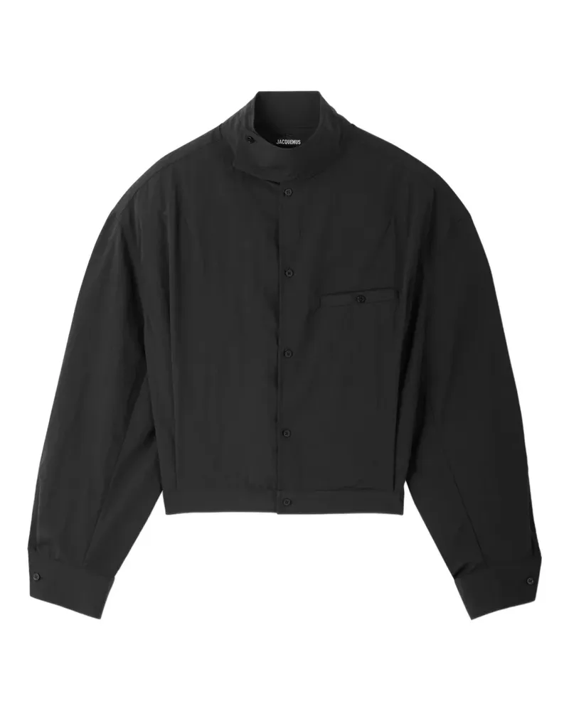 Jacquemus Geknöpfte Cropped-Jacke - Schwarz Schwarz