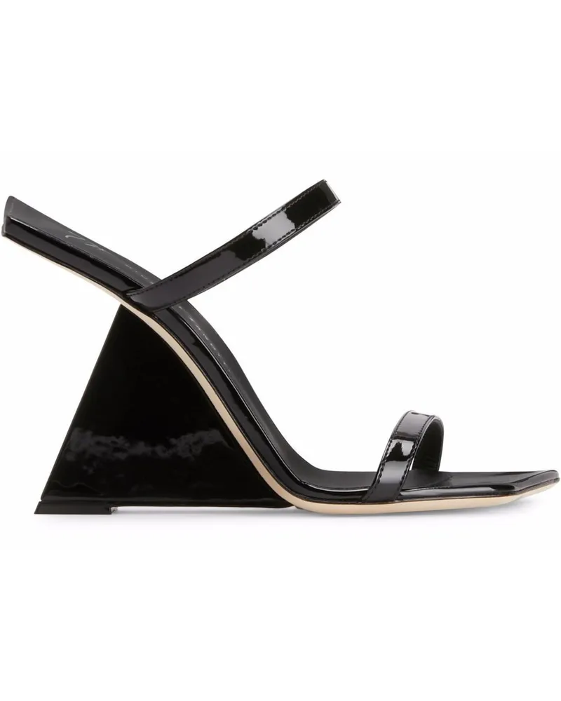 Giuseppe Zanotti Lilii Borea Wedge-Sandalen 105mm - Schwarz Schwarz