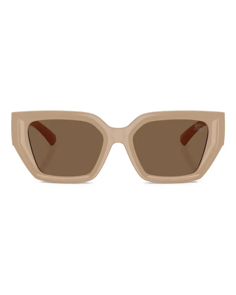 Burberry Sonnenbrille mit eckigem Gestell - Nude Nude