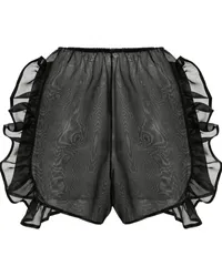 Ioana Ciolacu Semi-transparente Dahlia Shorts Schwarz