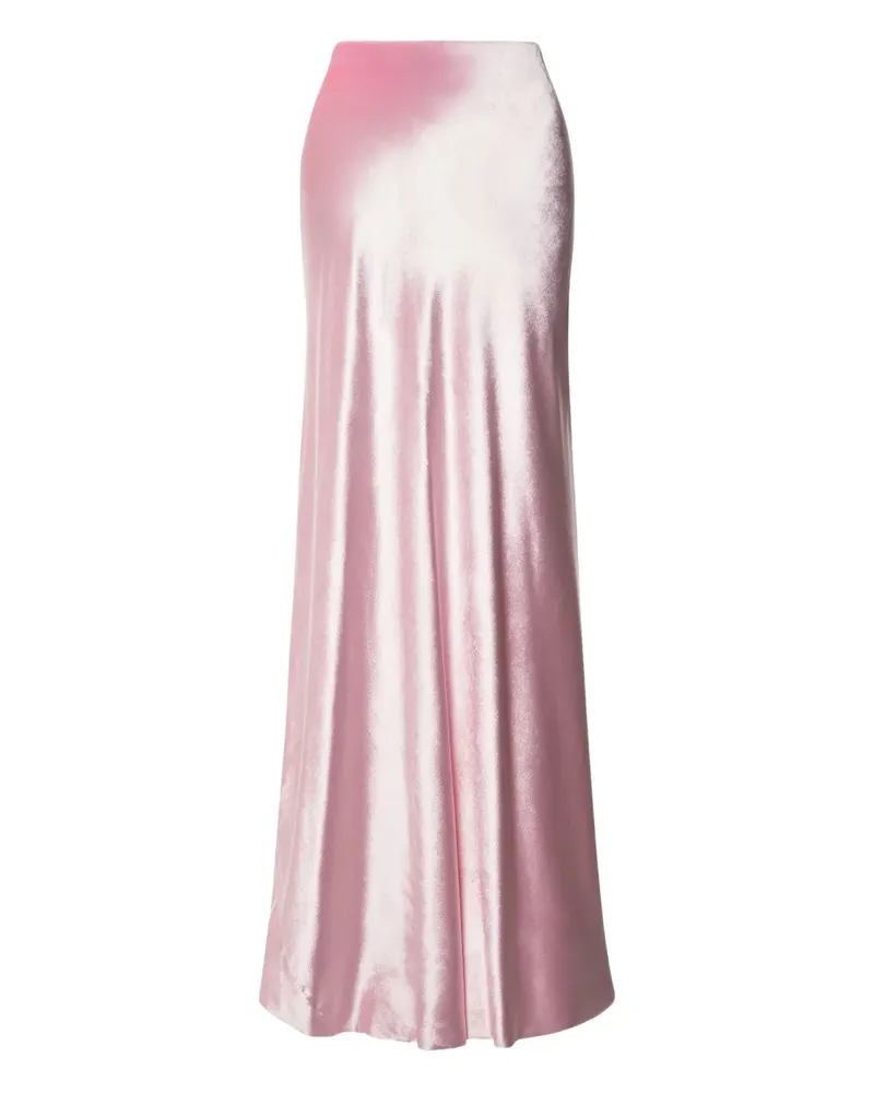 Alberta Ferretti Rock aus Satin - Rosa Rosa