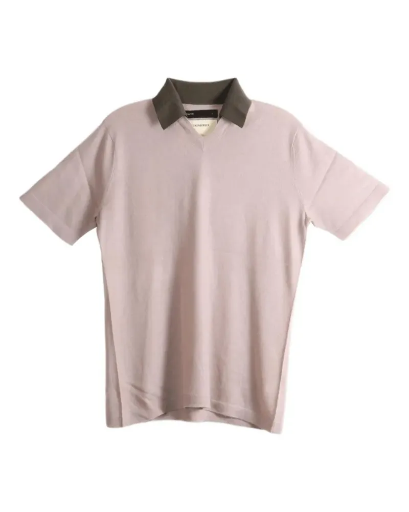 Frenckenberger V-neck polo shirt - Nude Nude