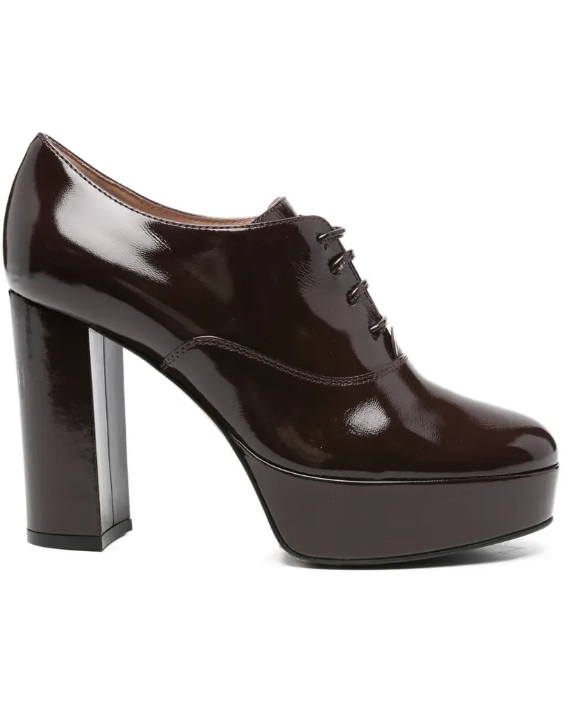 Gianvito Rossi Vicky Plateau-Pumps mit Schnürung 105mm - Rot Rot