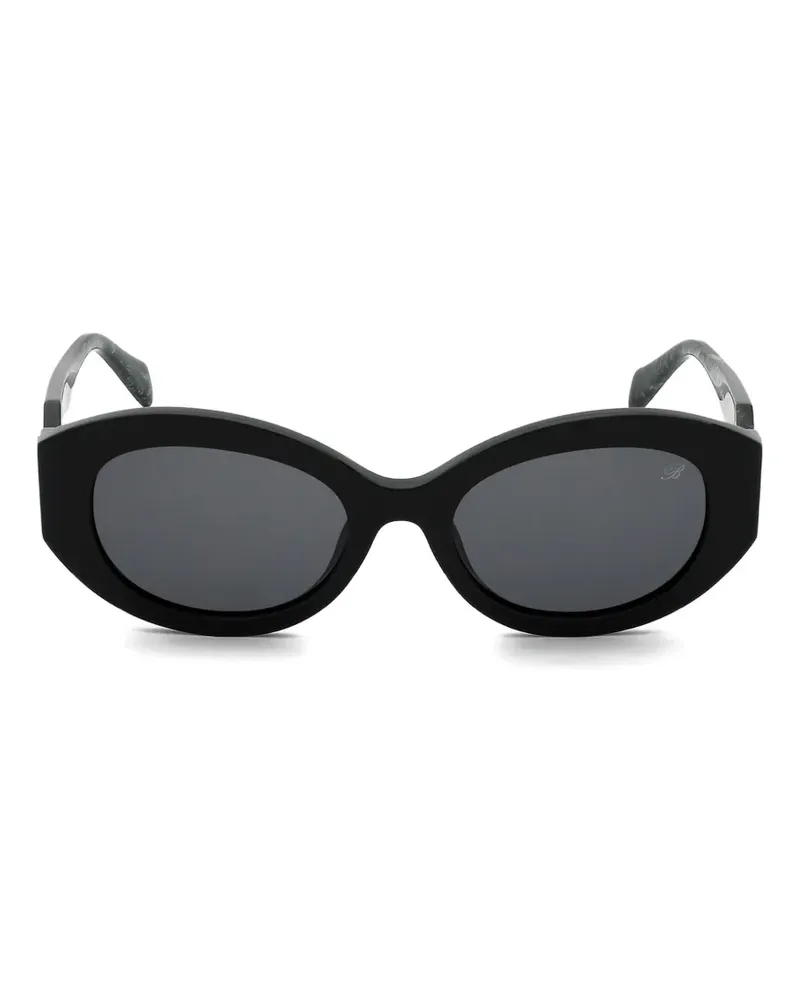 Blumarine oval-frame sunglasses - Schwarz Schwarz