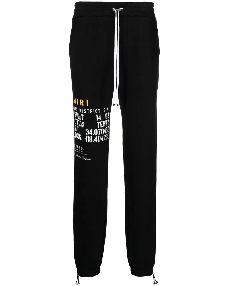 Amiri Jogginghose im Military-Look - Schwarz Schwarz