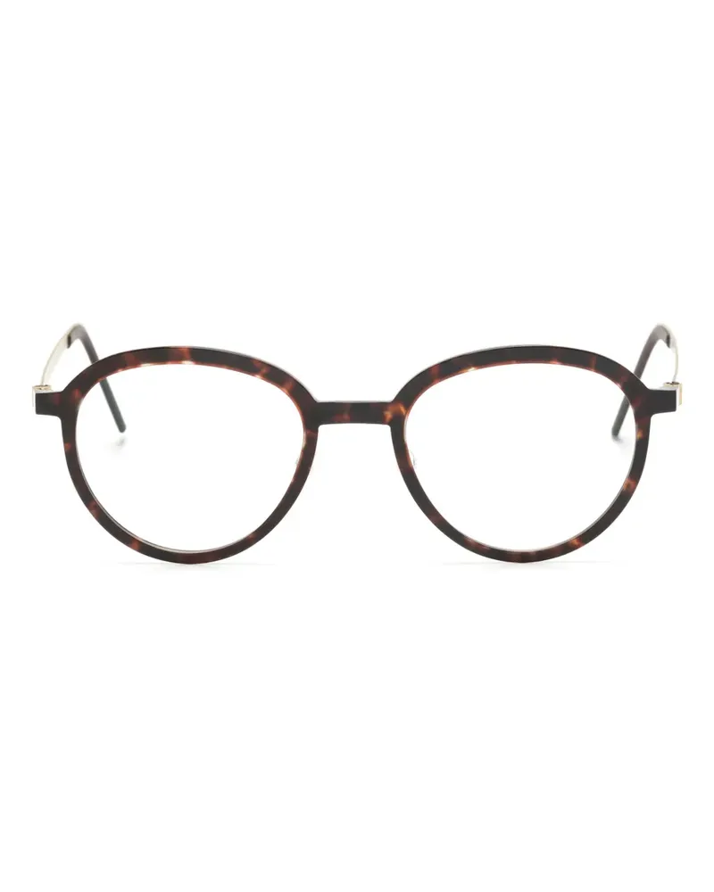 Lindberg Brille mit rundem Gestell - Gold Gold