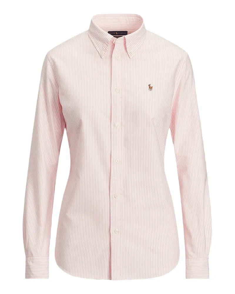 Ralph Lauren Gestreiftes Hemd mit Logo-Stickerei - Rosa Rosa