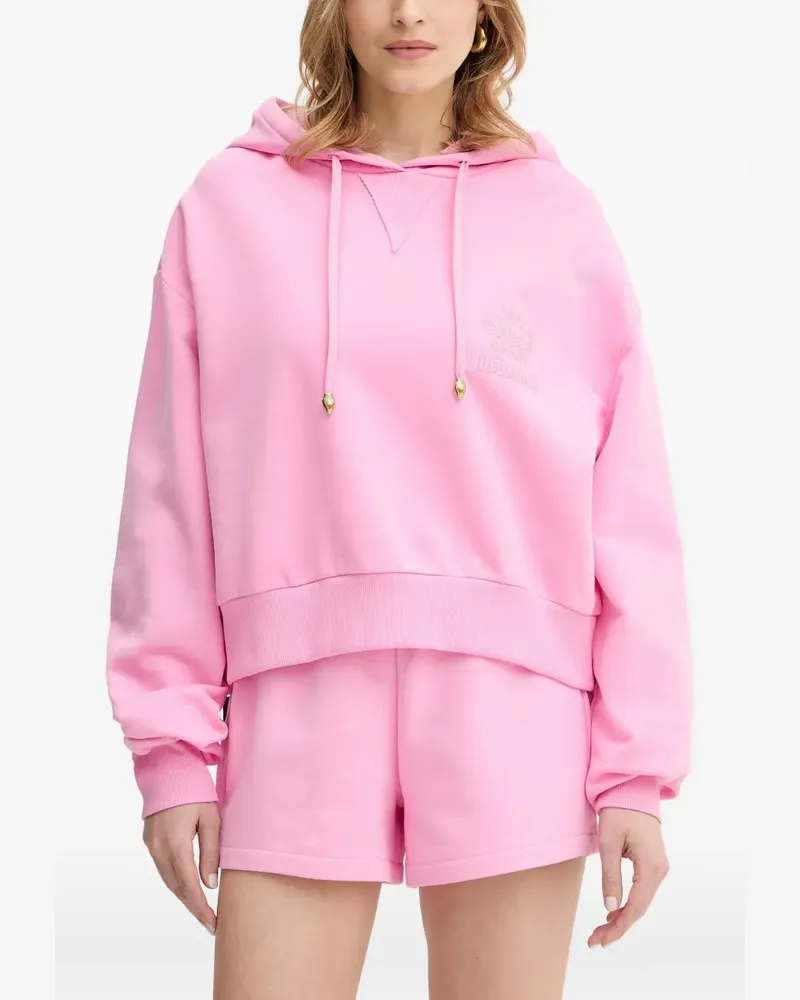 Just Cavalli Hoodie mit Logo-Stickerei - Rosa Rosa