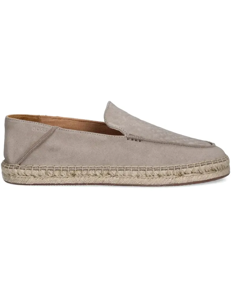 HUGO BOSS Espadrilles aus Wildleder - Grau Grau
