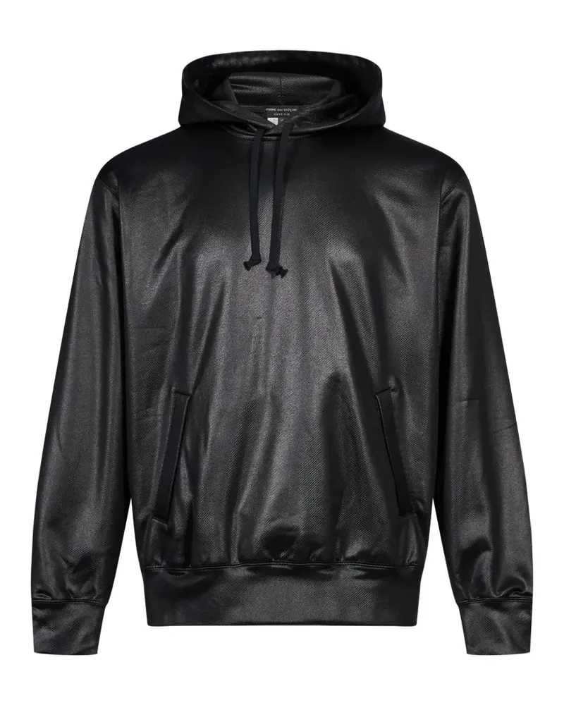 Comme des Garçons Hoodie mit perforierter Struktur - Schwarz Schwarz