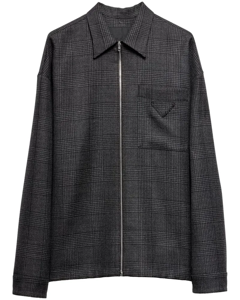 Prada Hemd mit Reißverschluss - Grau Grau