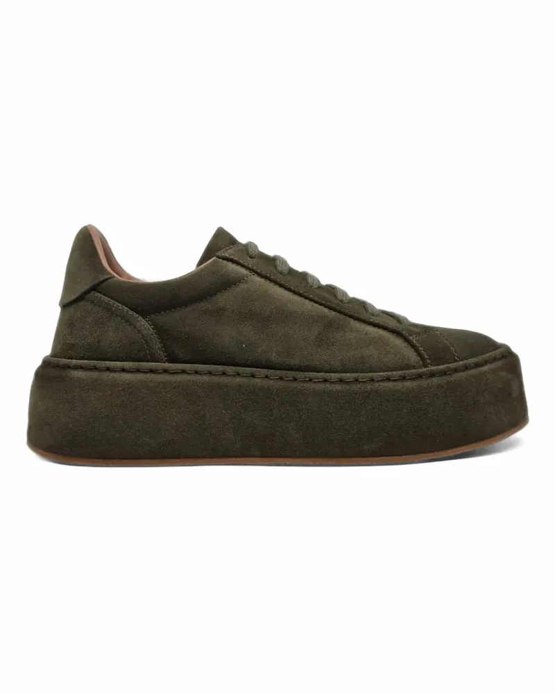 Casadei I-Box Plateau-Sneakers aus Wildleder - Grün Grün