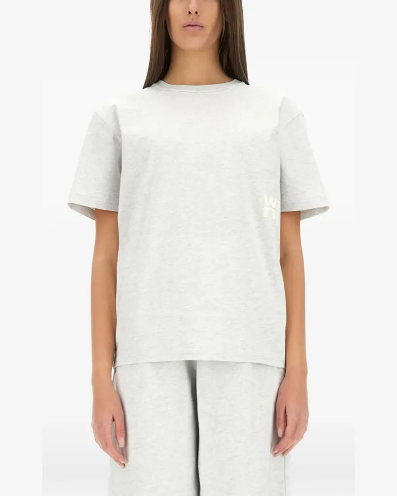 Alexander Wang logo T-shirt - Grau Grau