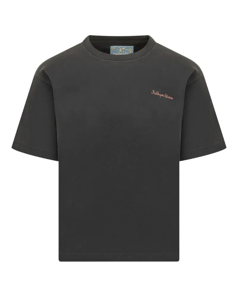 KidSuper T-Shirt mit Taubenmuster - Grau Grau