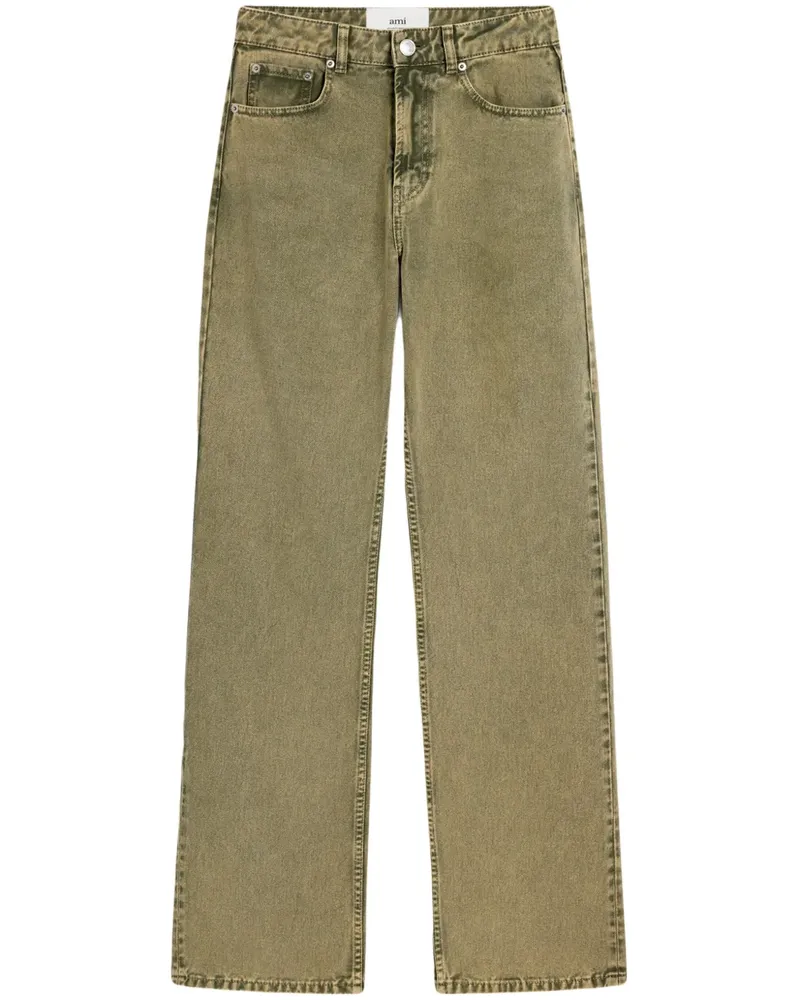 AMI Paris Jeans mit weitem Bein - Grün Grün