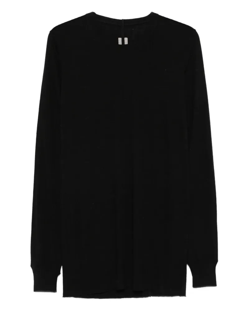 Rick Owens Klassisches Langarmshirt - Schwarz Schwarz