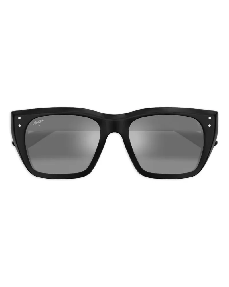 Maui Jim Aloha Lane Sonnenbrille mit eckigem Gestell - Schwarz Schwarz