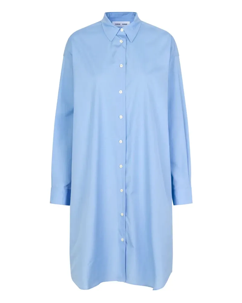 Samsøe & Samsøe Luana Hemdkleid - Light Blue Light