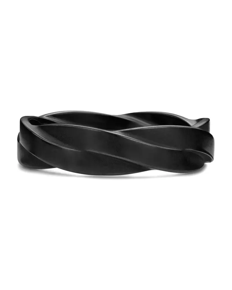 David Yurman DY Helios Ring 6mm - Schwarz Schwarz
