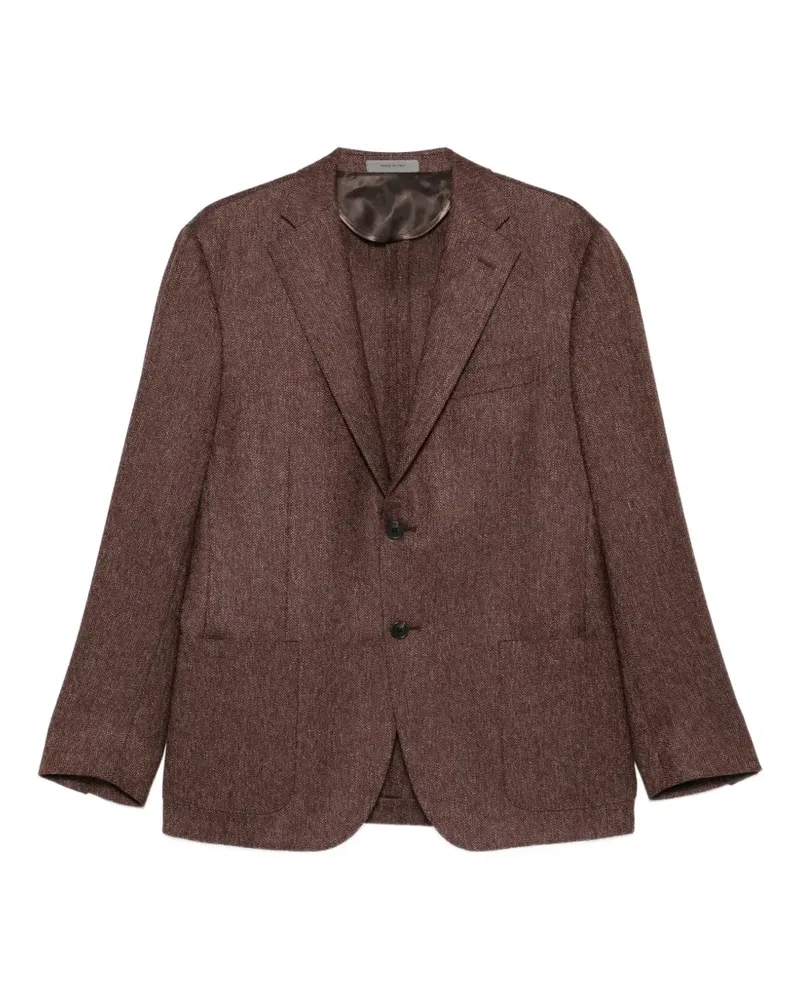 Corneliani button single-breasted jacket - Braun Braun