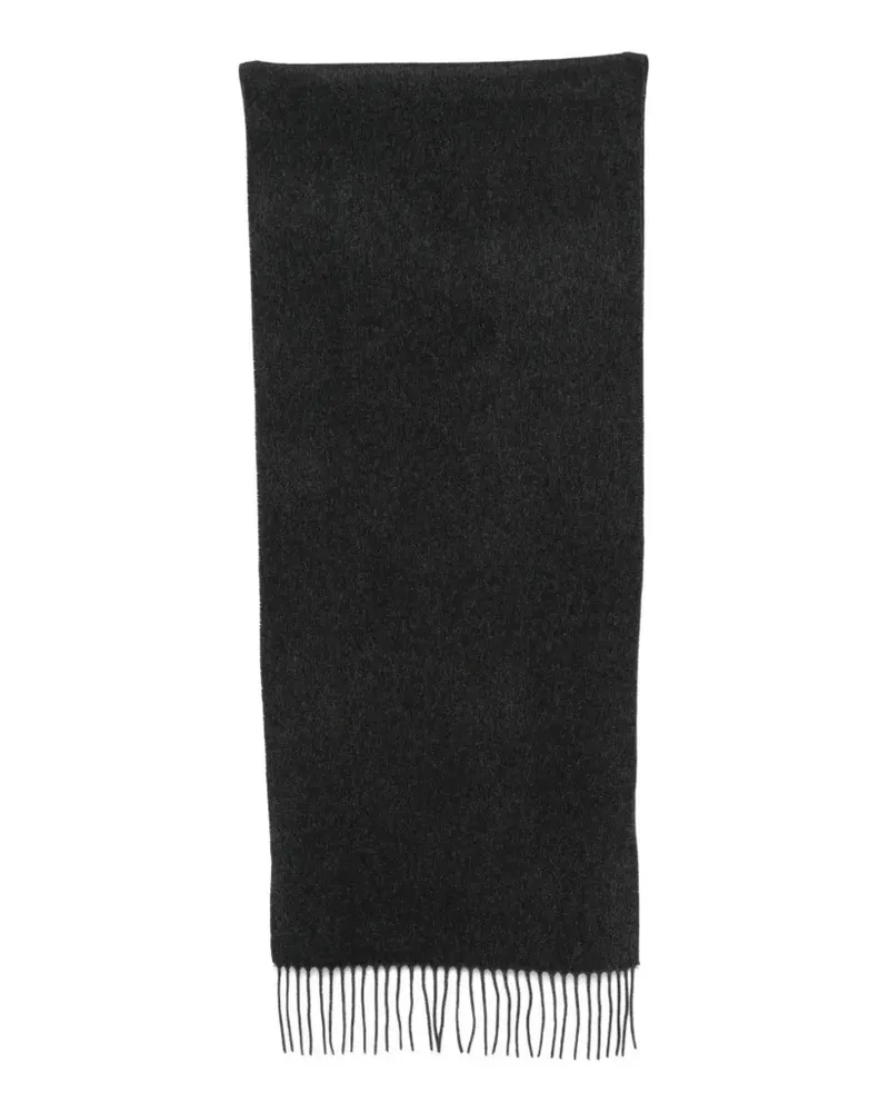 Canali Schal mit Fransen - Grau Grau