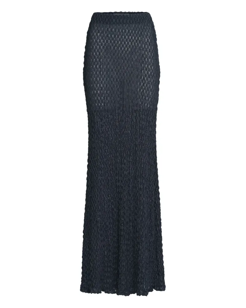 Silvia Tcherassi Ciji textured maxi skirt - Grau Grau