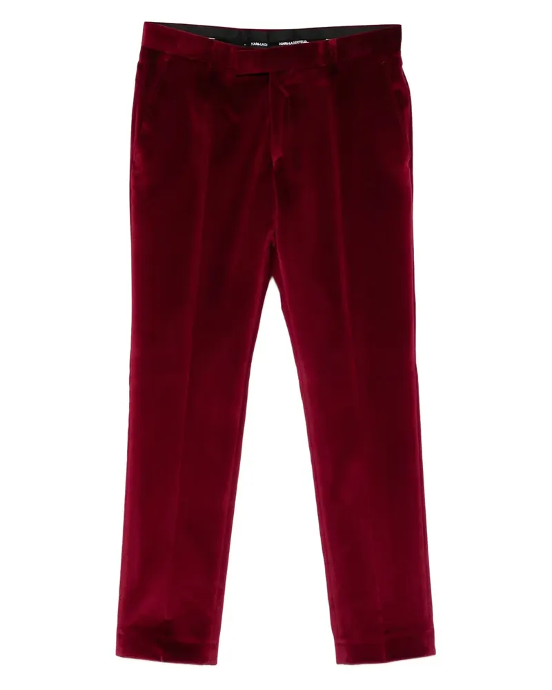 Karl Lagerfeld Tube Hose aus Samt - Rot Rot