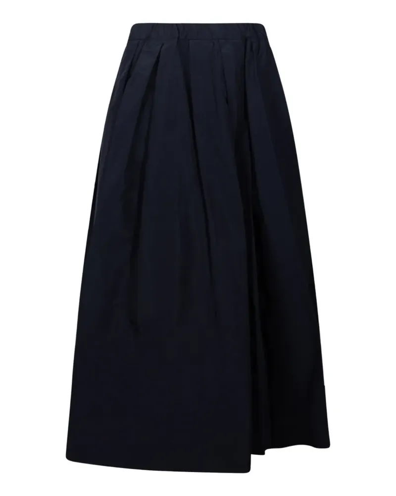 Max Mara flared cotton-blend taffeta skirt - Blau Blau
