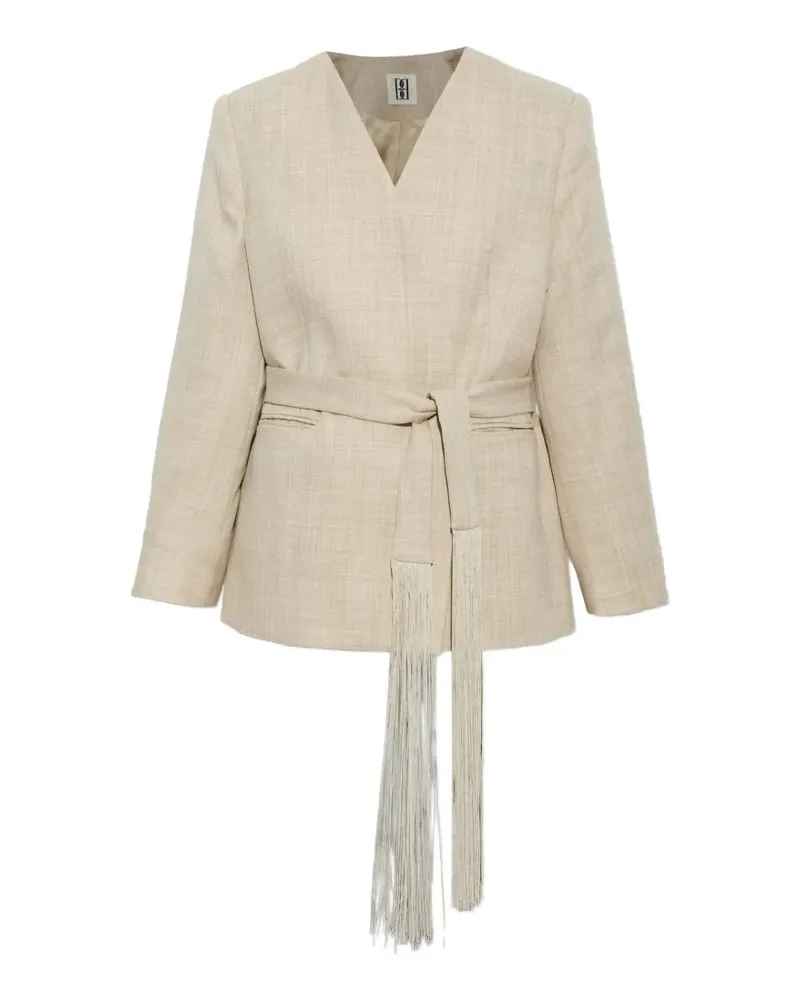By Malene Birger Emma Jacke mit Fransen - Nude Nude